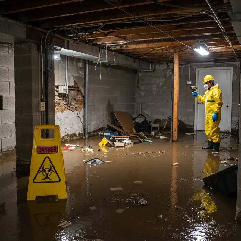 Flooded Basement Electrical Hazard in Pawnee County, NE Property