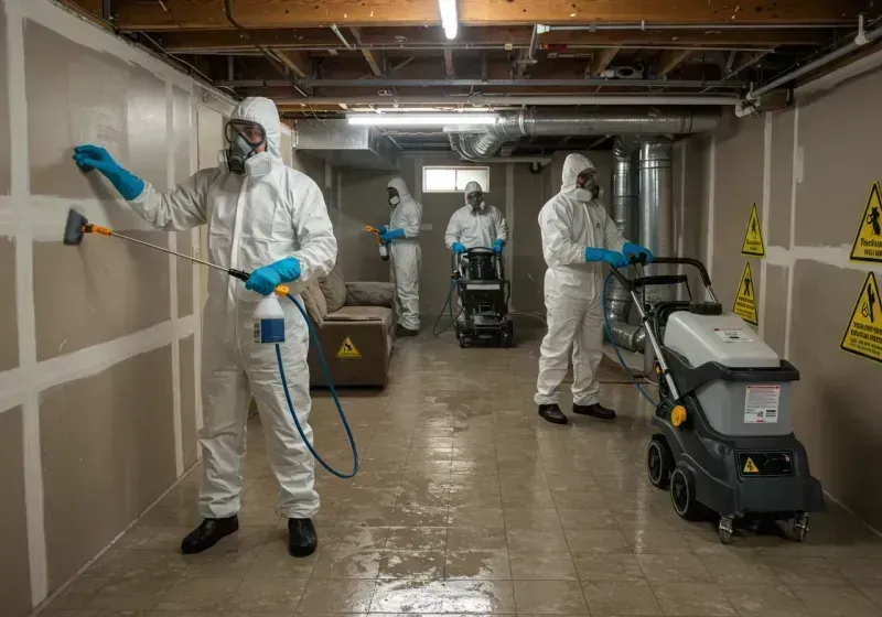 Basement Moisture Removal and Structural Drying process in Pawnee County, NE